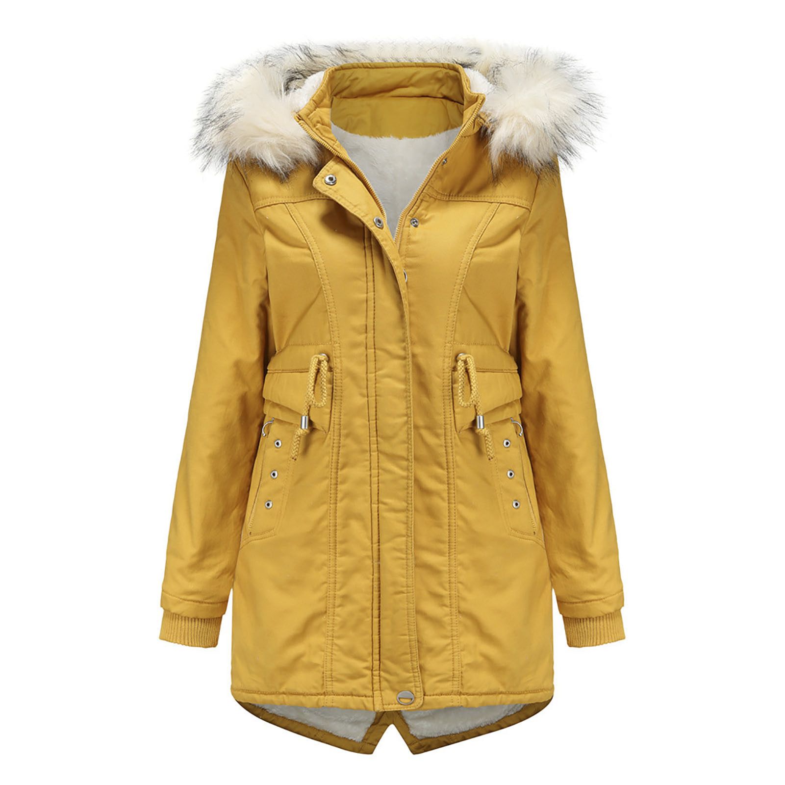 Winter Jacket Skin-friendly Warm Tight Waist Winter Jacket
