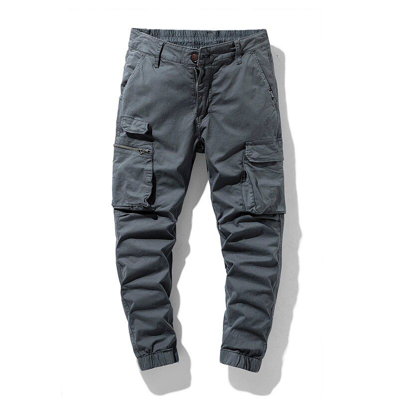 Casual Cargo Pants Outdoor  Trousers Men Slim Manyckets Sportswear Resistant Tactical Pants Male Khaki Plus Size