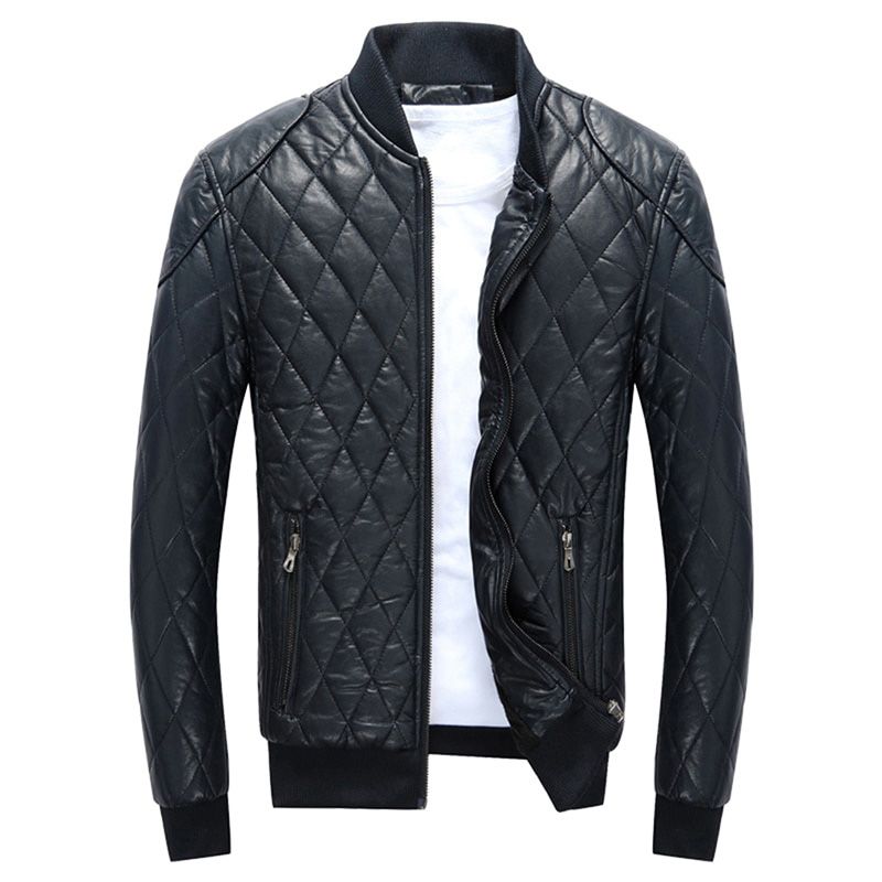 Men's Witer Casual Coat Male Padded With Zipper Pockets Coat Fashion Long Sleeve Solid Color Coat Outerwear Male Clothing