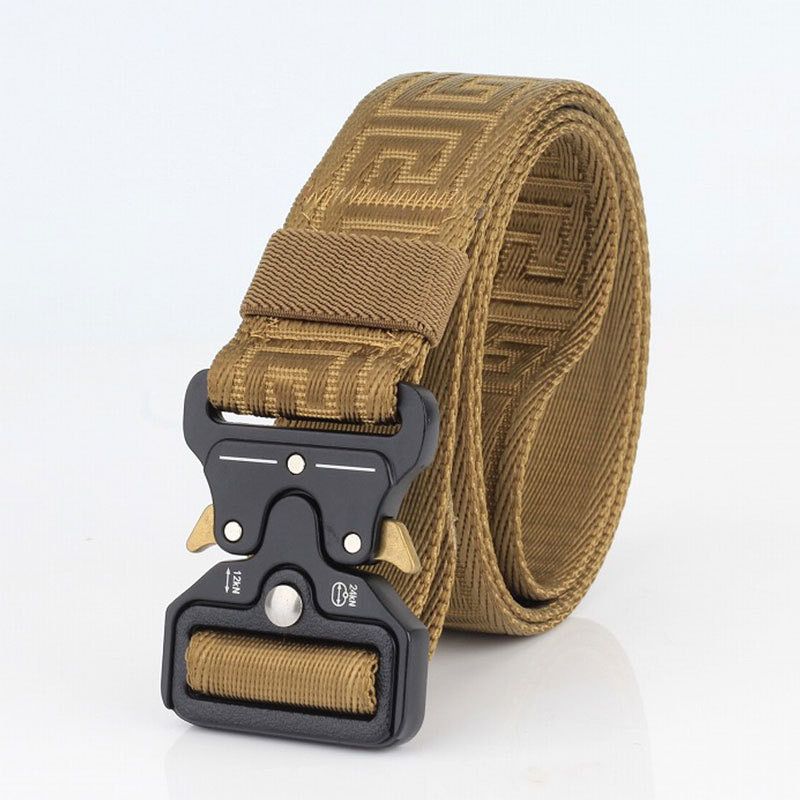 Luxury Canvas Belt Thick Tactical Designer Belts For Jeans High Quality Casual Nylon Waist Belt Metal Buckle Black Cobra Belt