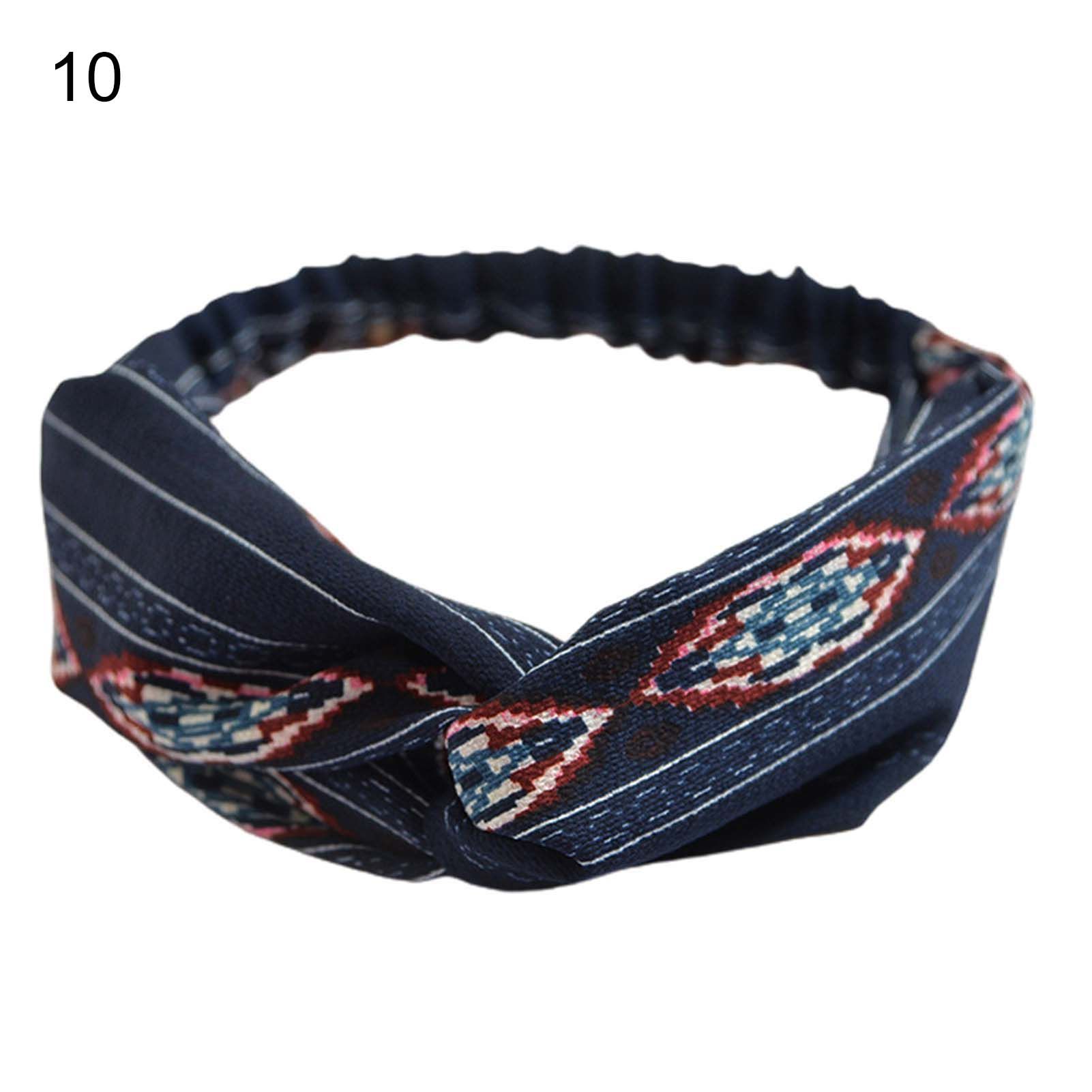 Cosmetic Headband Breathable Flower Print Twisted Makeup Headband