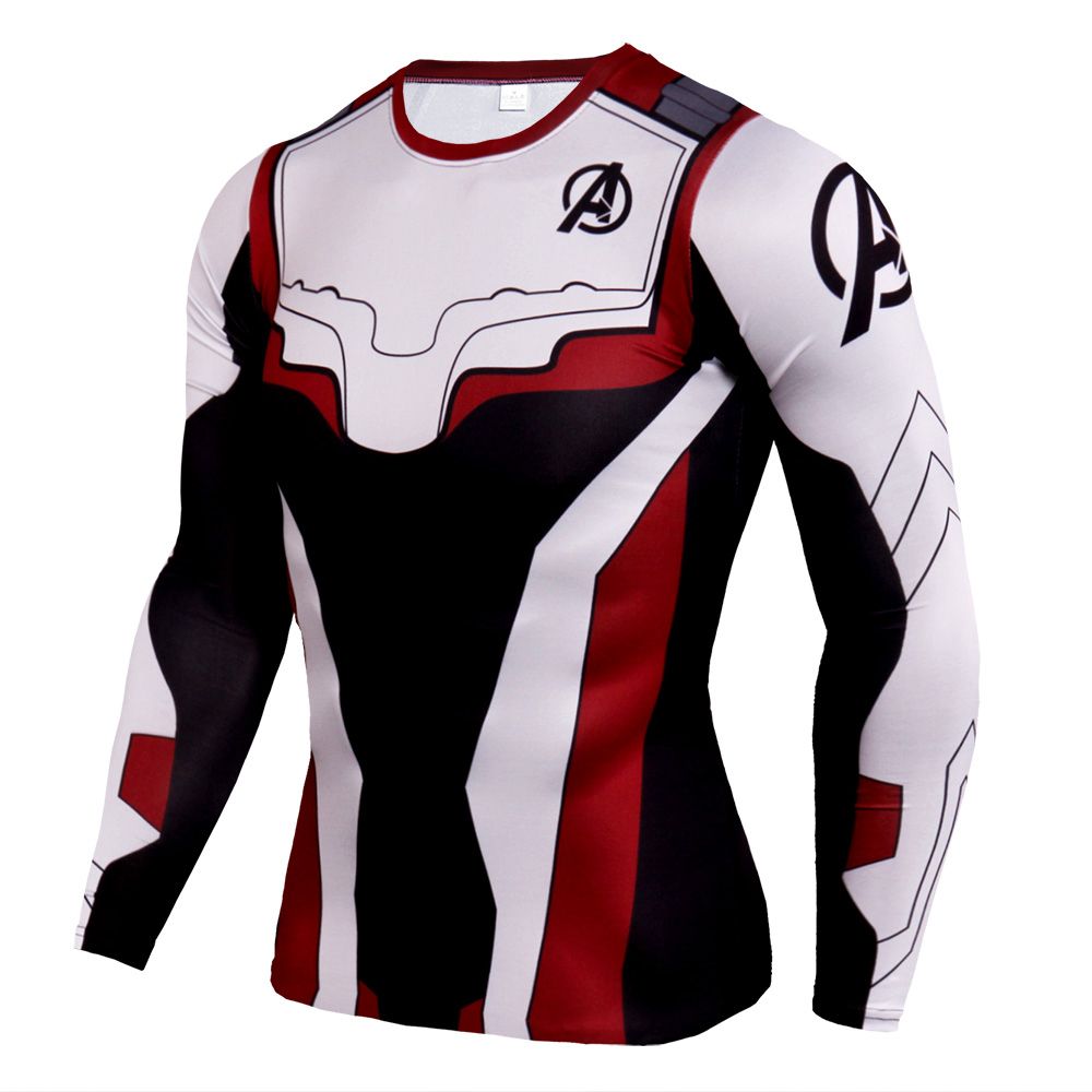 【READY STOCK】Compression Shirts Unisex Top Long Sleeves Superhero Sports Fitness Sportswear