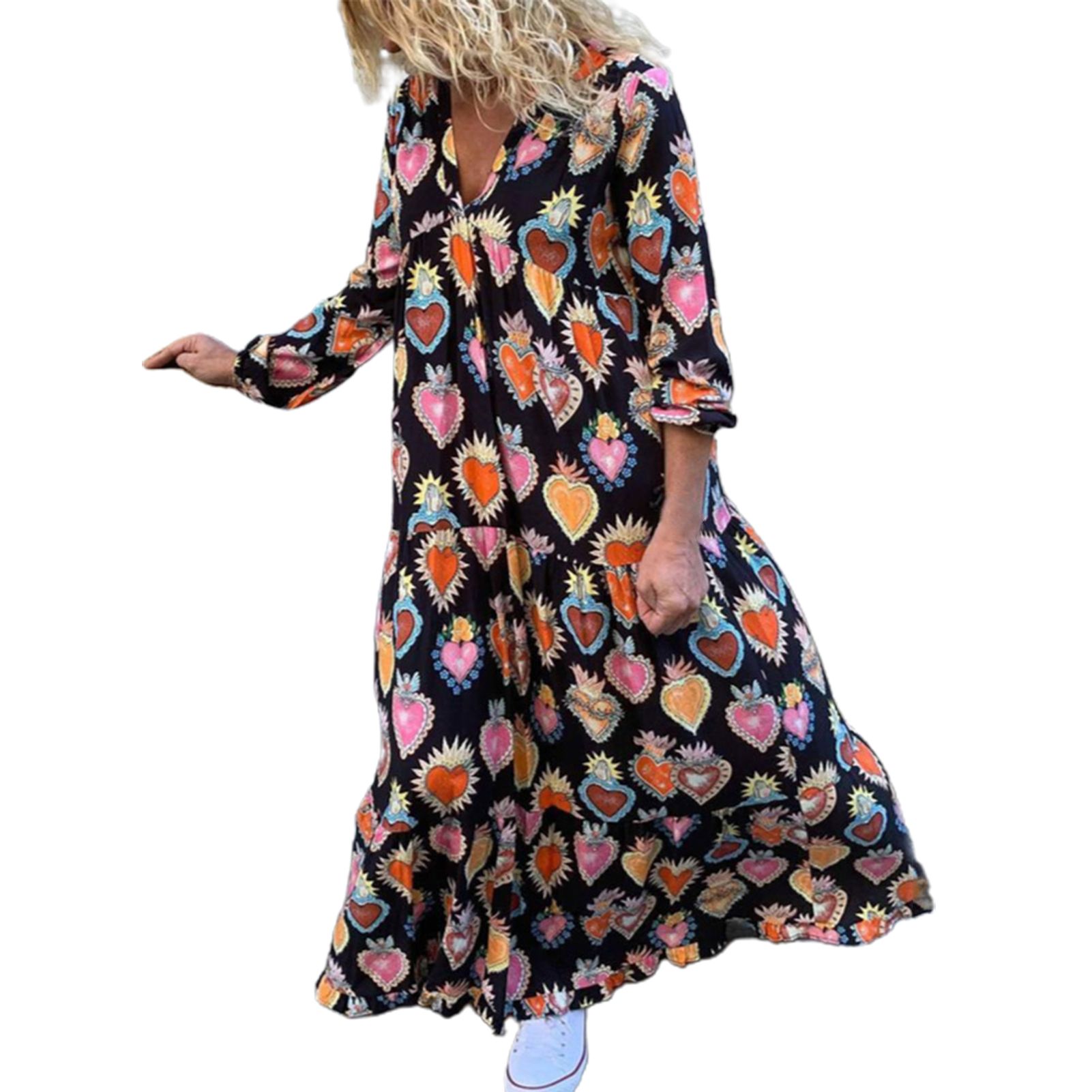 Long Dress Soft Ethnic Style Casual Dress