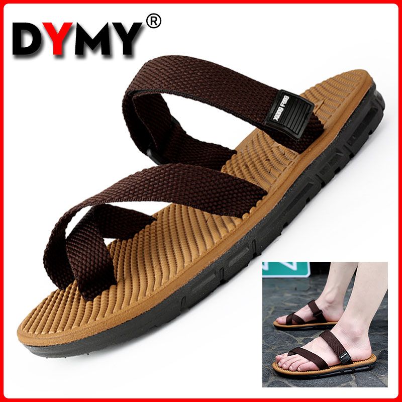 DYMY Sandals for Men Roman Style Beach Sandals Casual Flip Flops Shoes