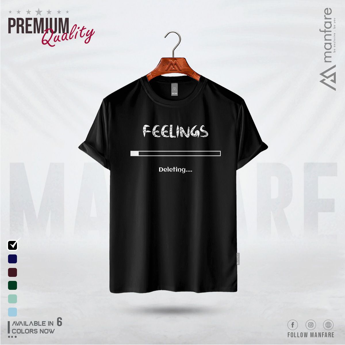 FEELINGS Deleting-Men's Half Sleeve Casual T-Shirt