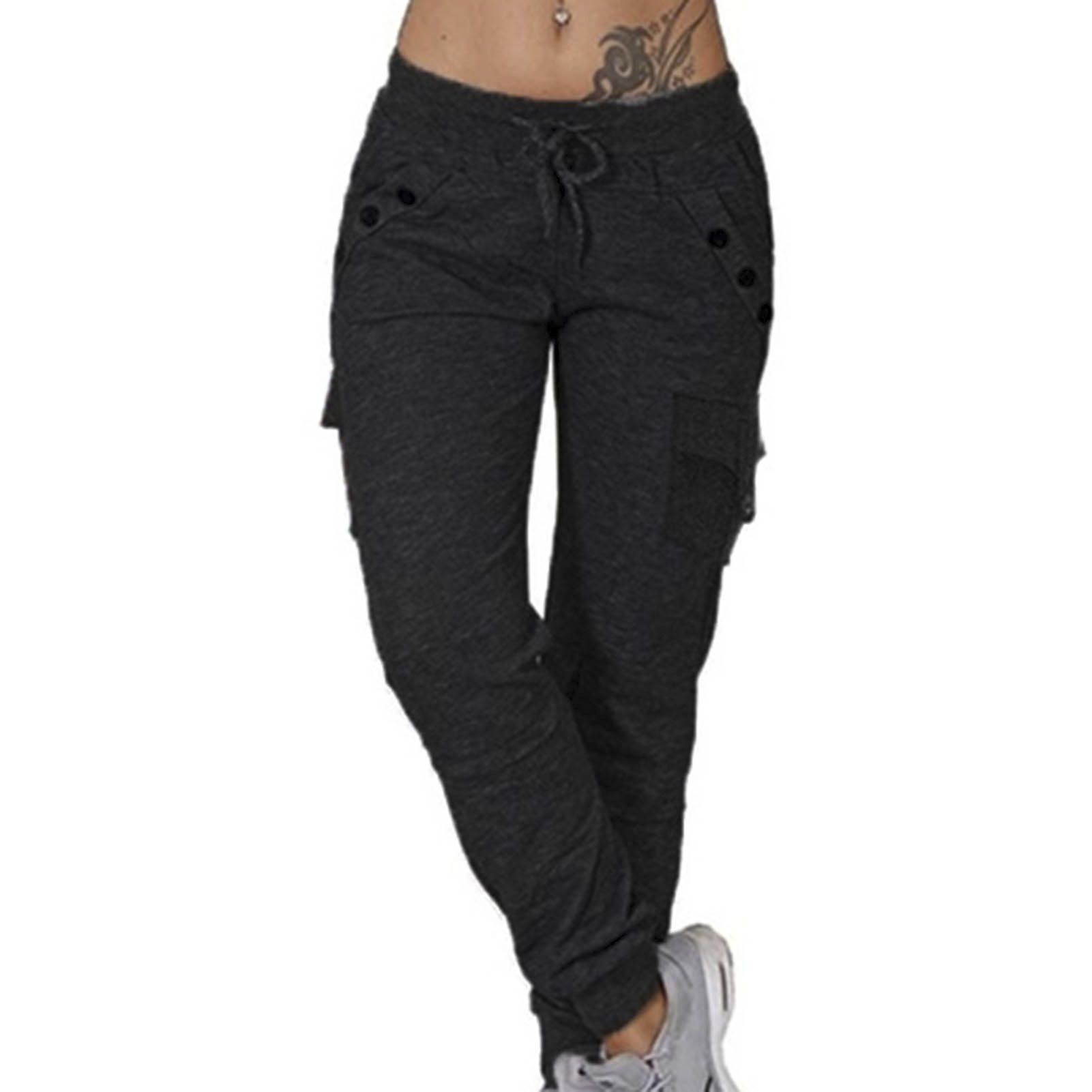Pants Solid Color Casual Spring Sweatpants