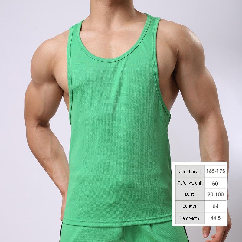 Men TaTops Bodybuilding Transparent Super Thin Mesh Vest Male Casual Muscle Exotic Sleep Wear Racerback Shirt