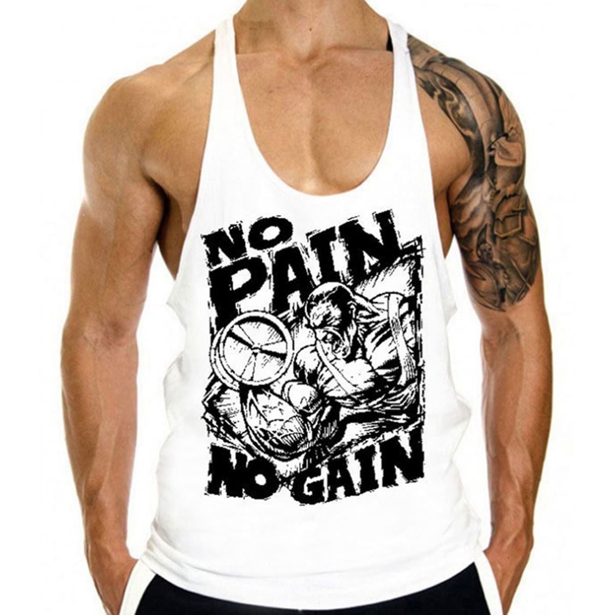 Gym Clothing TaTops Men Summer Workout Vest Srts Bodybuilding Fitness Men's Singlets Man Basketball Sleeveless Training Top