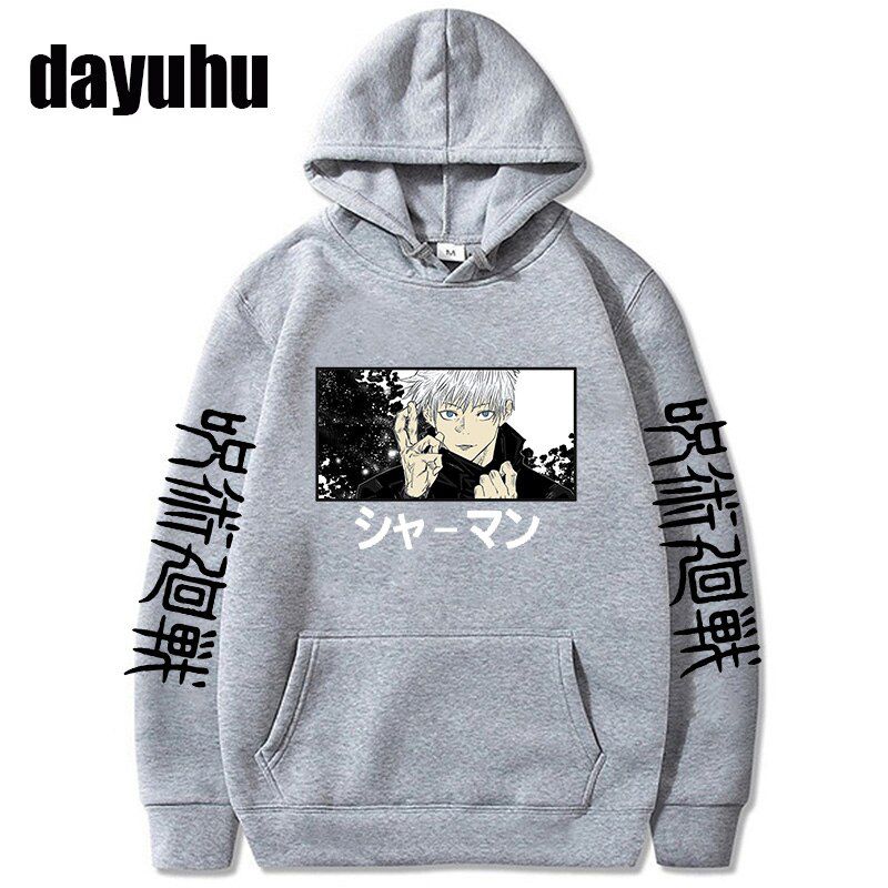 Japanese Anime Manga Jujutsu Kaisen Hoodies Megumi Hoodie Cartoon Streetwear Gojo Satoru Yuji Itadori Sweatshirt Male Unisex