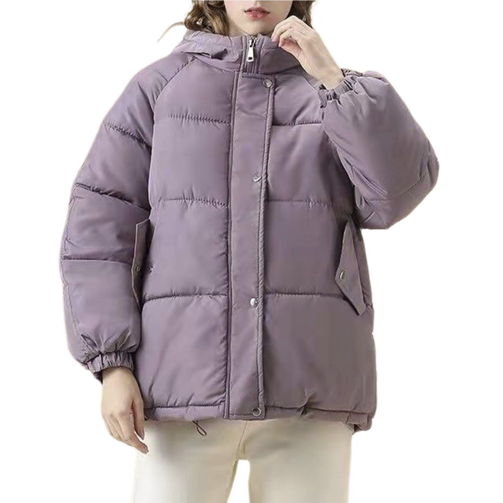 Quilted t Wear-resistant Hooded Loose Women Short Winter t