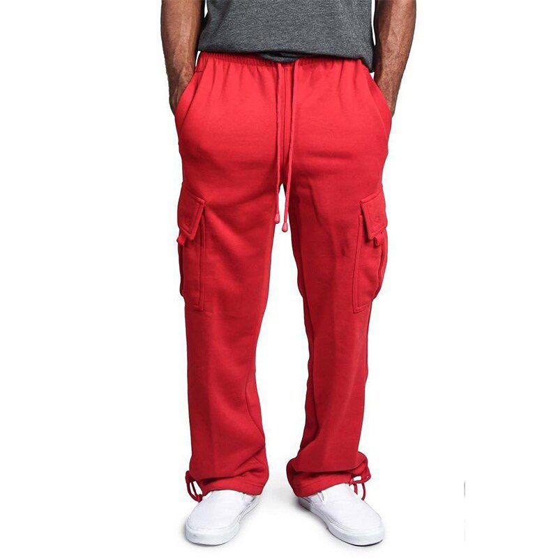 Fashion New Men  Cargo Pants Spring and Summer Men's Overalls Straight Multi-cket Casual Loose Trousers Plus Size Male