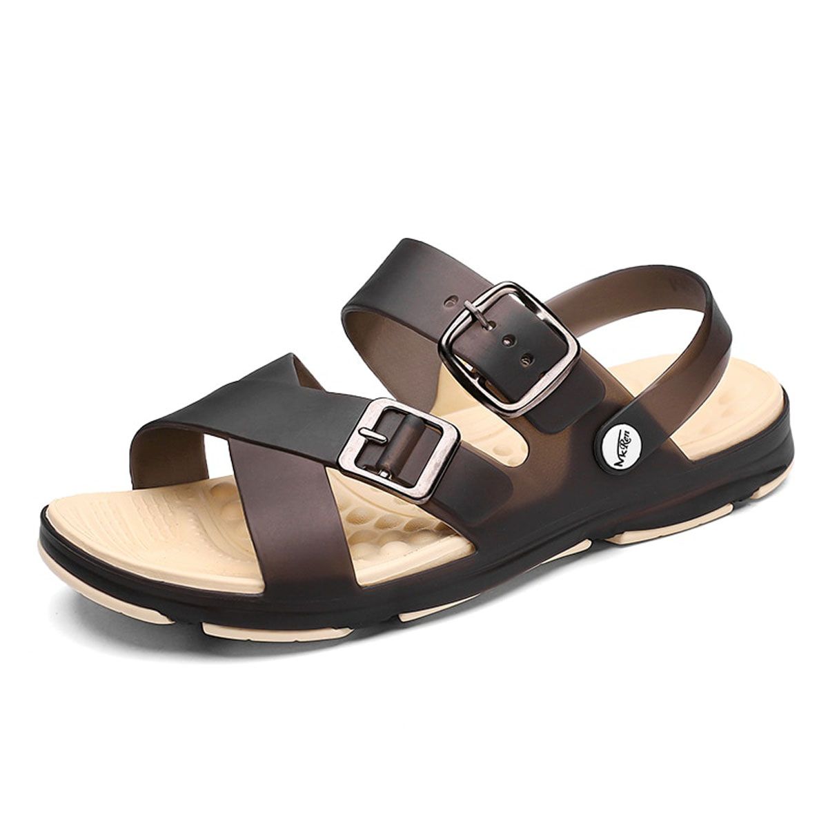 Fashion Men Sandals Summer Beach Garden Hole Shoes Outdoor Clogs Sandals Light Weight EVA Men Flat Slippers Sandalia Masculina