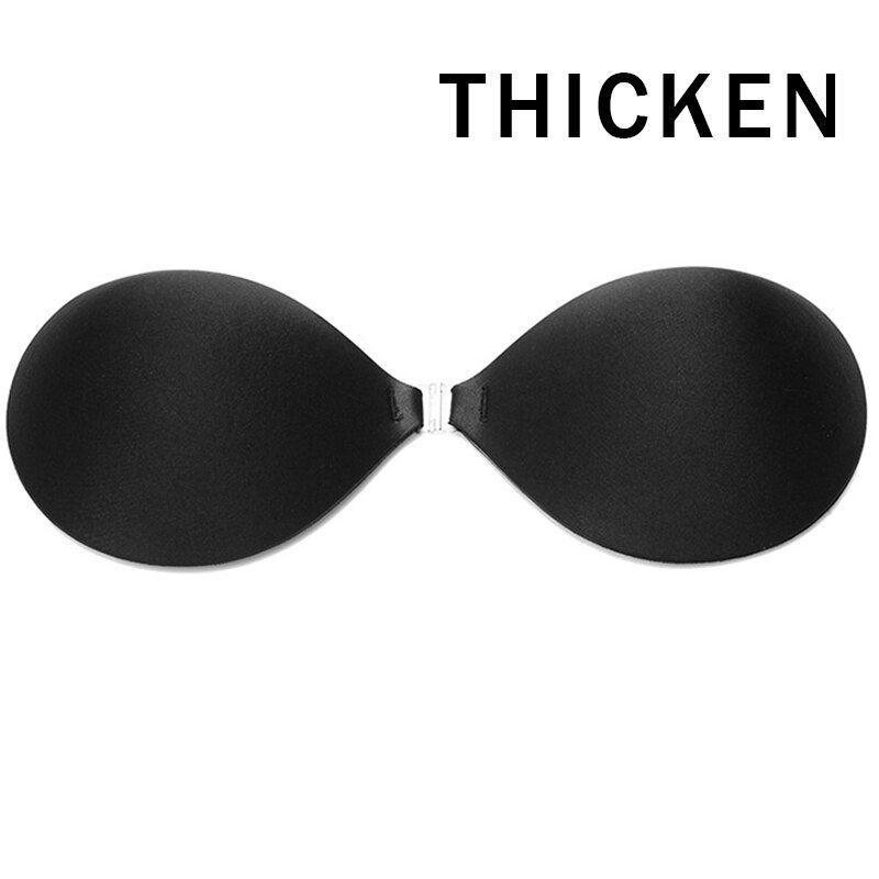 Women Nipples Stickers Invisible Push Up Bra Self-Adhesive Silicone Bust Front Closure Sticky Bra Backless Strapless Bra