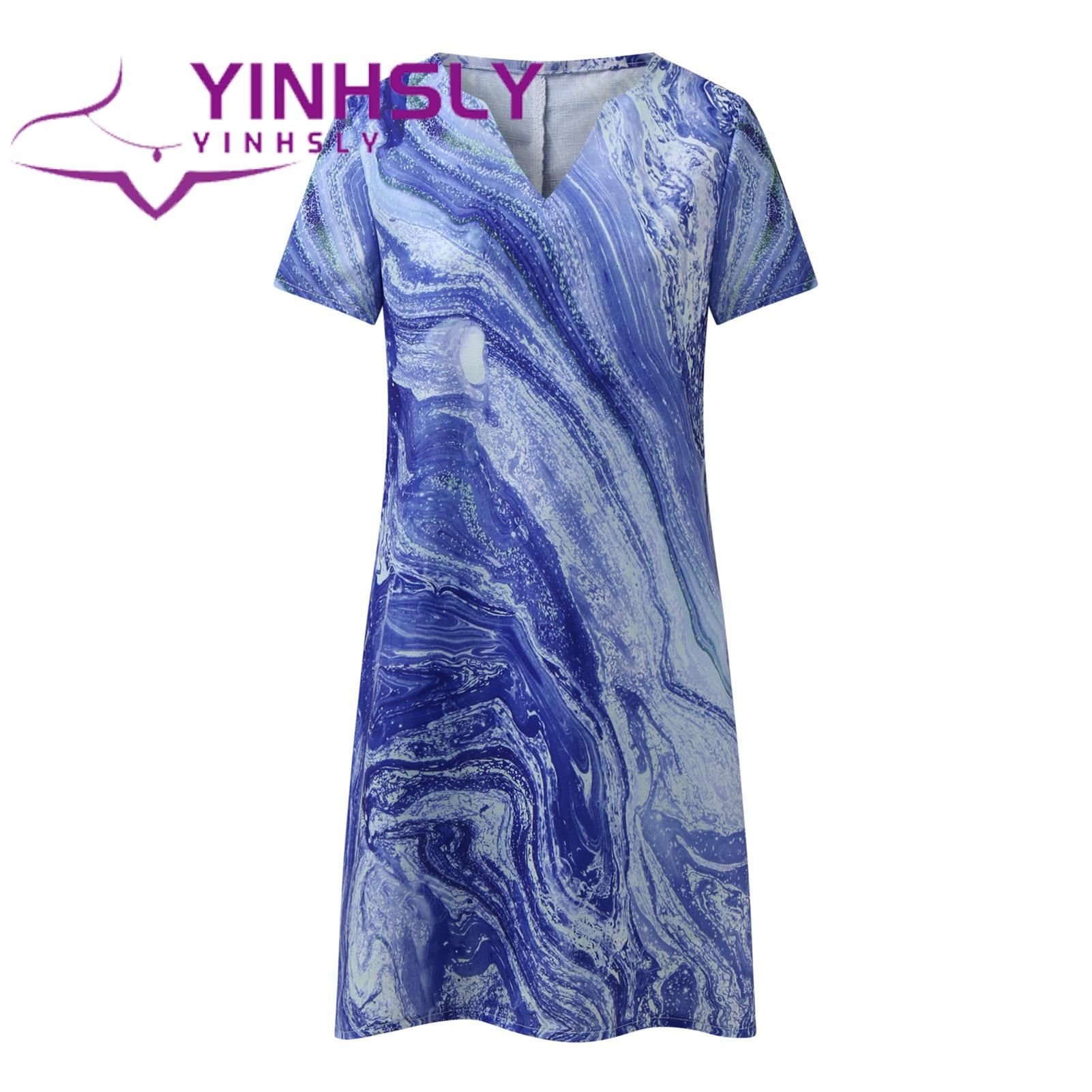 Women Dress Printed Vintage A-Line Sundress