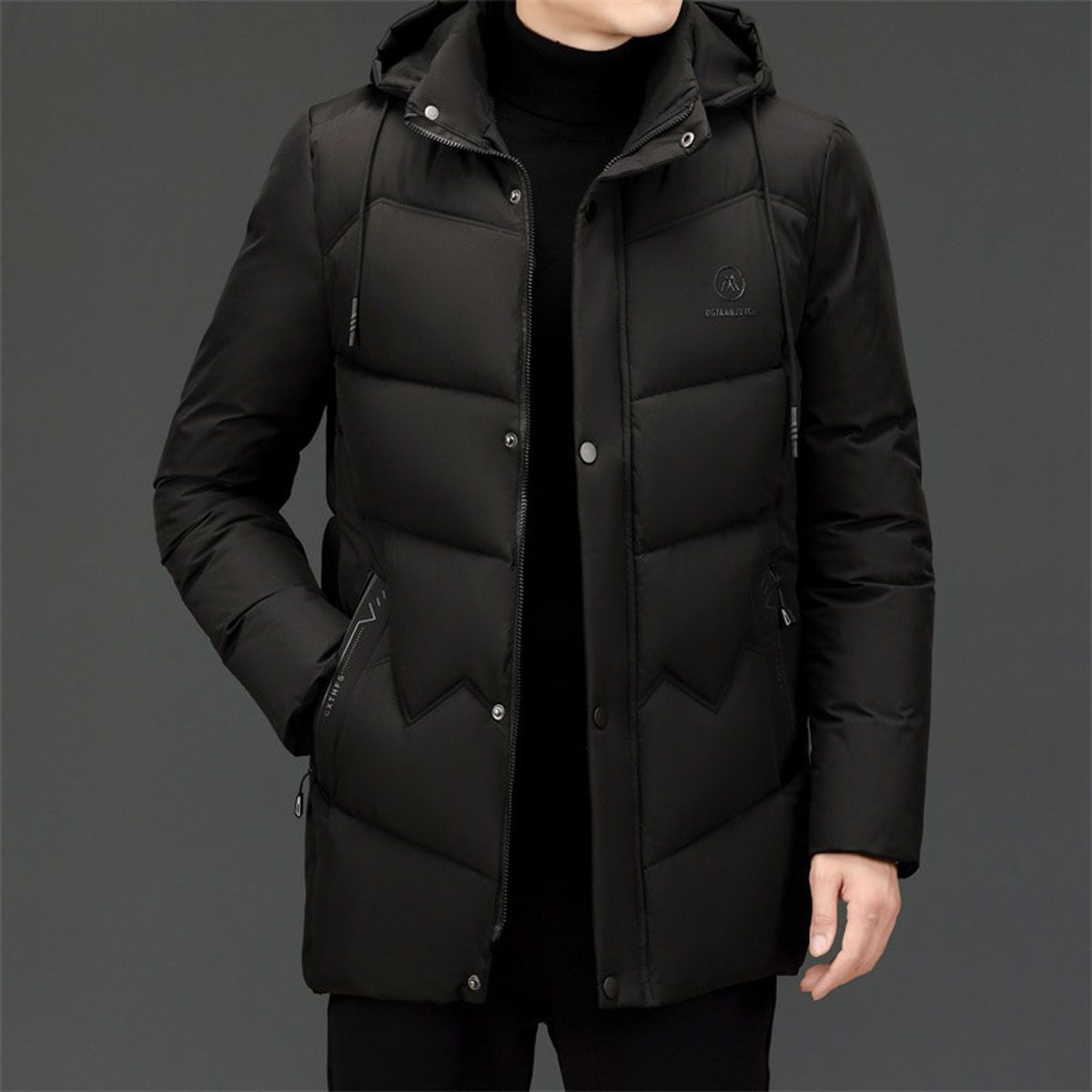 Thicken Warm Winter Designer Hooded Windproof Casual Fashion Parka Jacket Men Windbreaker Puffer Coats Clothes Men