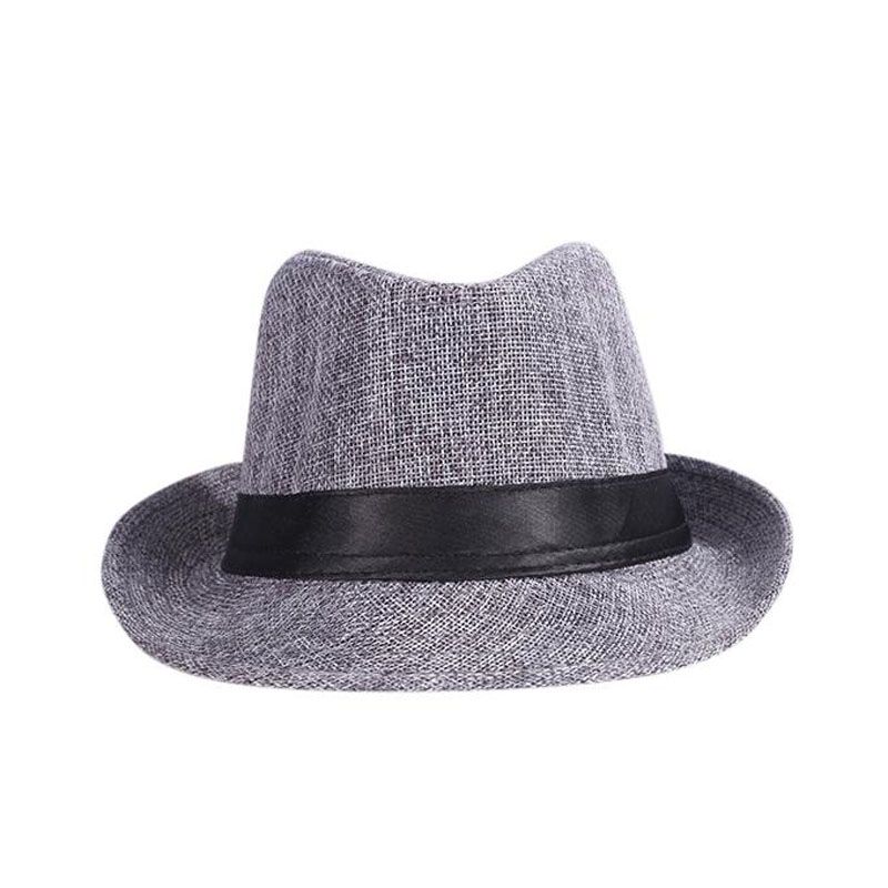 Light Gray Cotton Hat for Men