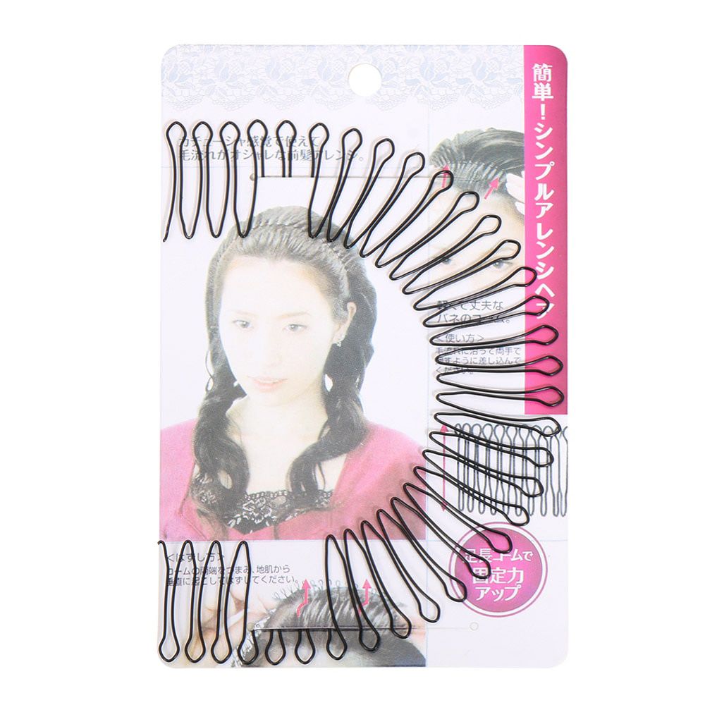 New U Shape Hair Finishing Fixer Comb Extra Hold Baby Hairs Flyaways Women and Girls Invisible Hairstyle Hair Accessories