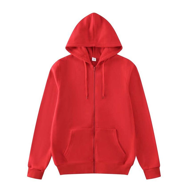 Style Men/Women Solid  Color Zipper Hoody Sweatshirt Fashion Casual  Hop Long Sleeve Srts Hoodies Tops Outerwear