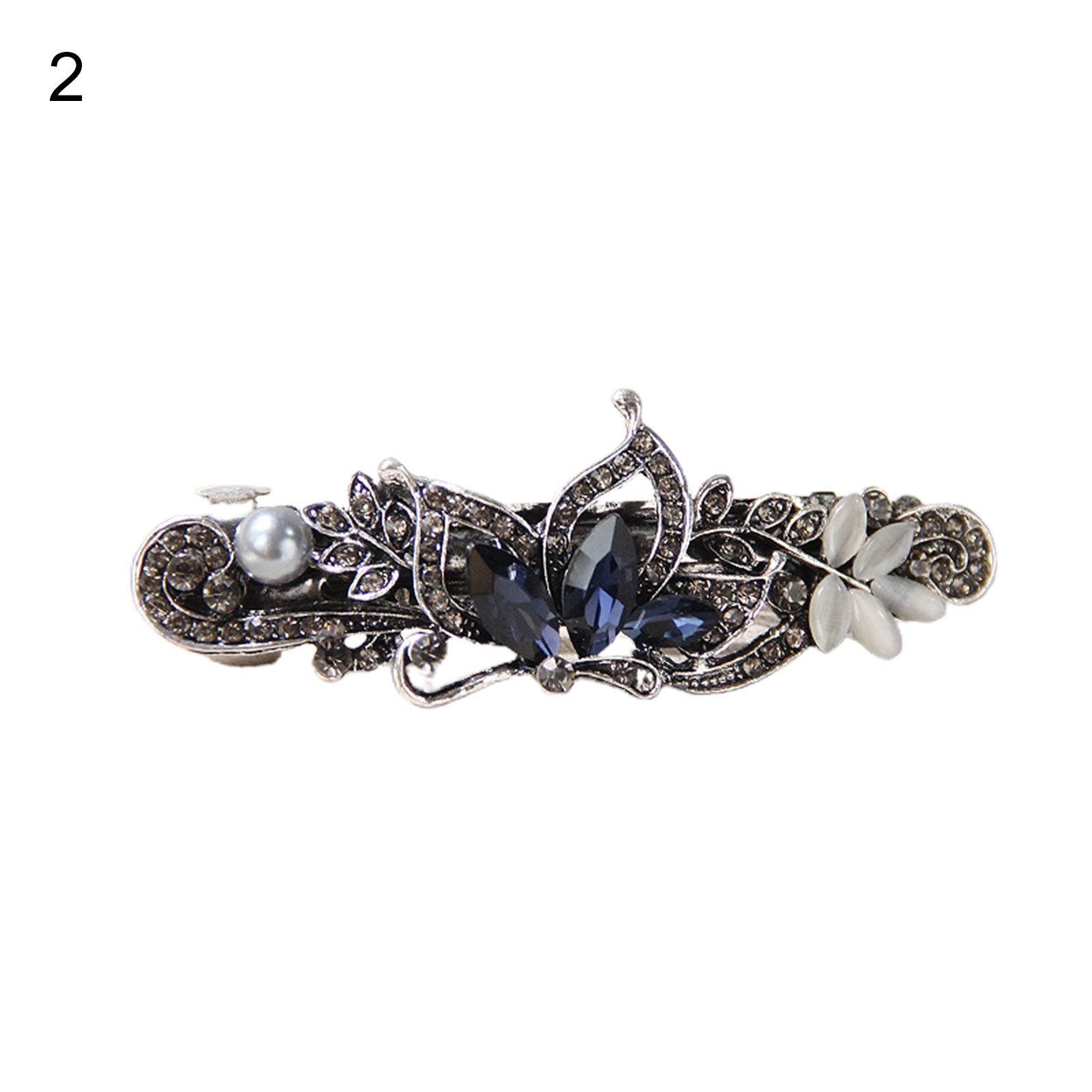 Hair Clip Sle Women Butterflies Rhinestone Ponytail Holder