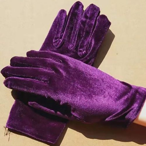 Women driving gloves velvet leopard gloves women  etiquette mittens autumn winter warm elastic cycling mittens H61