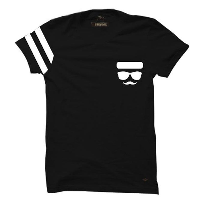 Black Cotton T-Shirt for Men