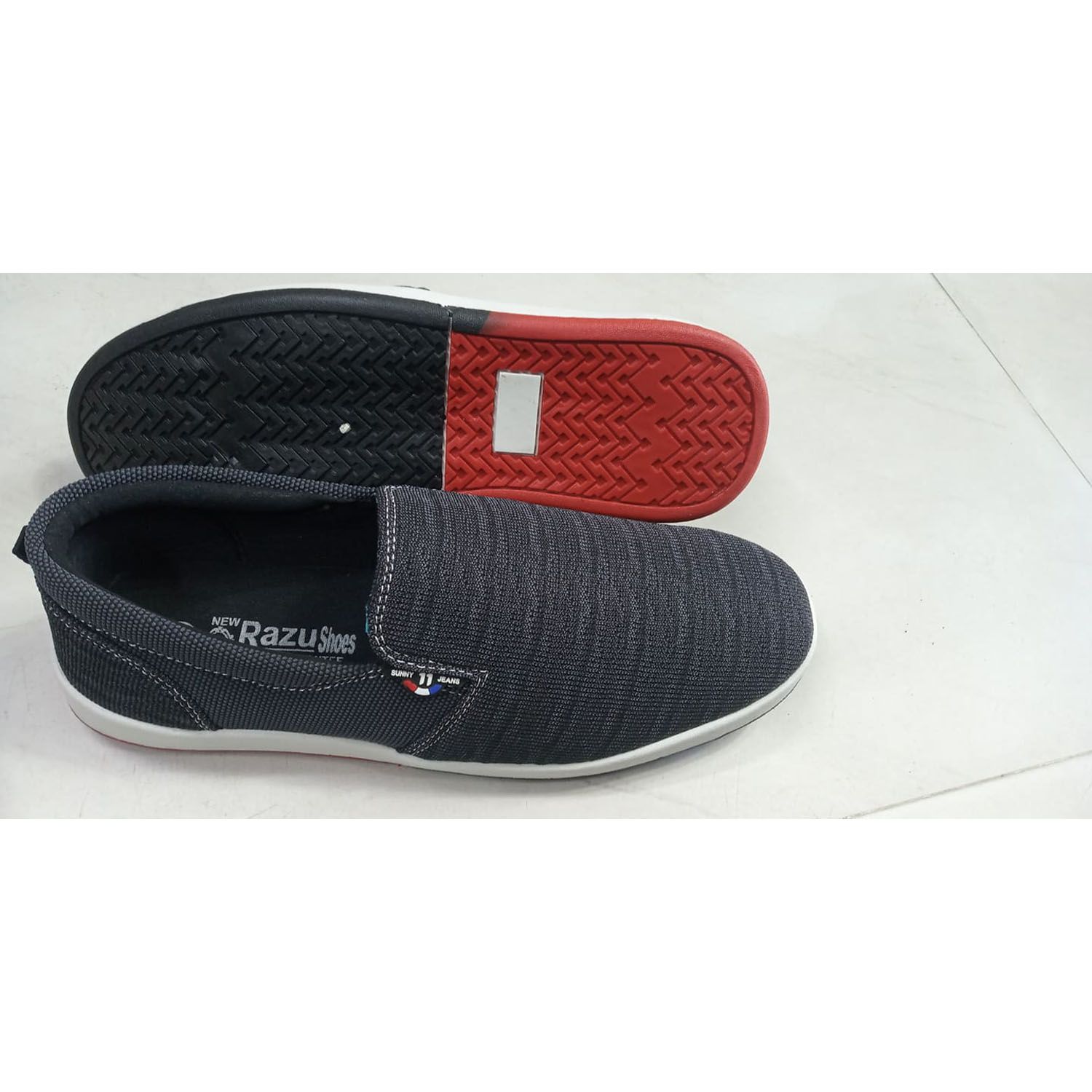 Silver Cotton Fabrics Sneaker Shoes Slip-Ons & Sneakers for Men - Shoe For Boys - Shoes For Men - জুতা ছেলেদের - Sneakers For Men - Shoe For Boys - Shoes For Men - জুতা ছেলেদের - Shoe For Boys