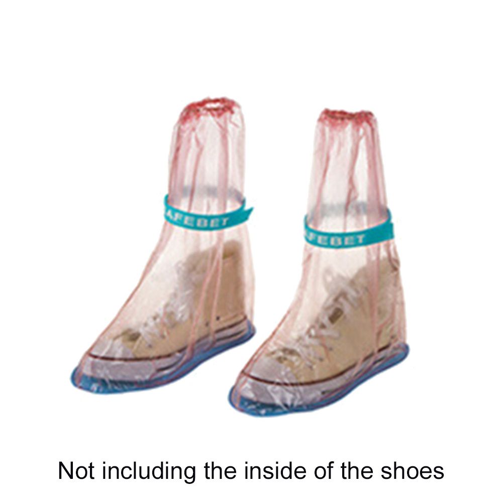 1 Pair Unisex Waterproof Anti-skid Reusable Rainy Day Shoes Boot Cover Overshoes