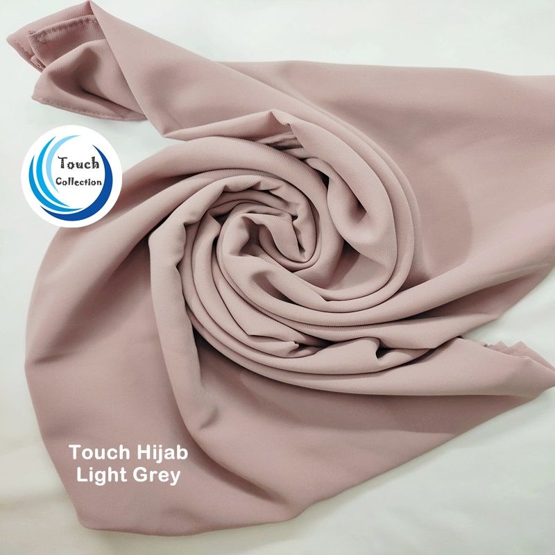 Hijab Premium Quality Chiffon Georgette Summer Comfortable. Color: LIGHT GREY, Size: 90 x 30 inch - Hijab