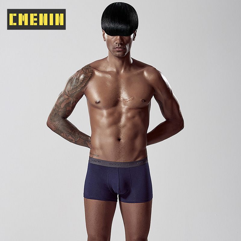 CMENIN 1pcs   Bamboo  Men Underwear Boxer Trunks Breathable Mens Boxershorts Underpants Boxers Striped Panties AD304