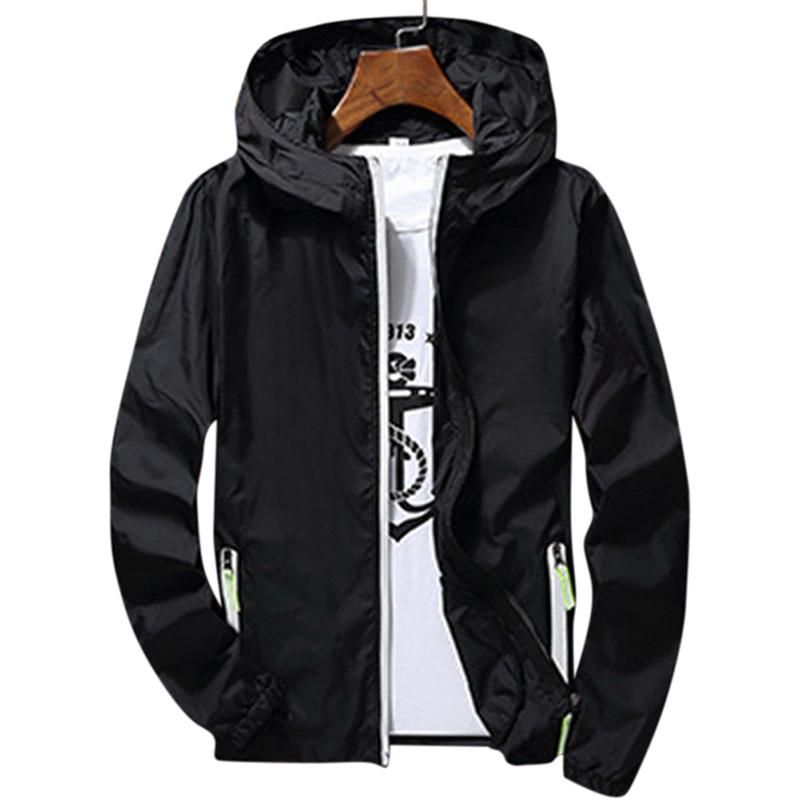 Changhh Popular autumn and winter Men/Women Waterproof Windbreaker Jacket Hoodie Casual Sports Outwear Coat