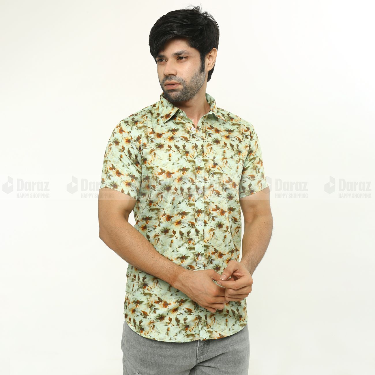 Indian Cotton Italian Design Digital Print Soft Summer Collection Casual Shirt For Men ( Casual Shirt For Men Shirt for Men)