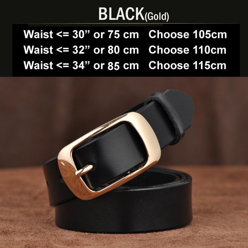 100-115x2.8cm Designer Belts Women High Quality Black Buckle Leather Belt For Woman Jeans Strap 2020 Casual Women Belts C227