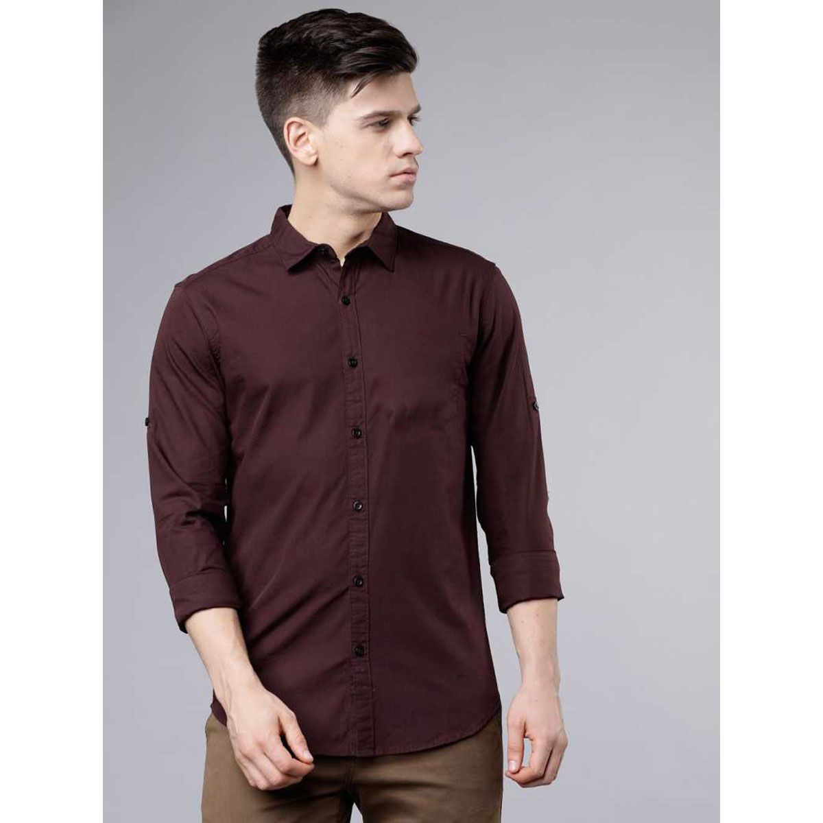 Smart Looking & Fashionable Long Sleeve Navy Blue Formal Shirts For Men - Formal Shirt For Men