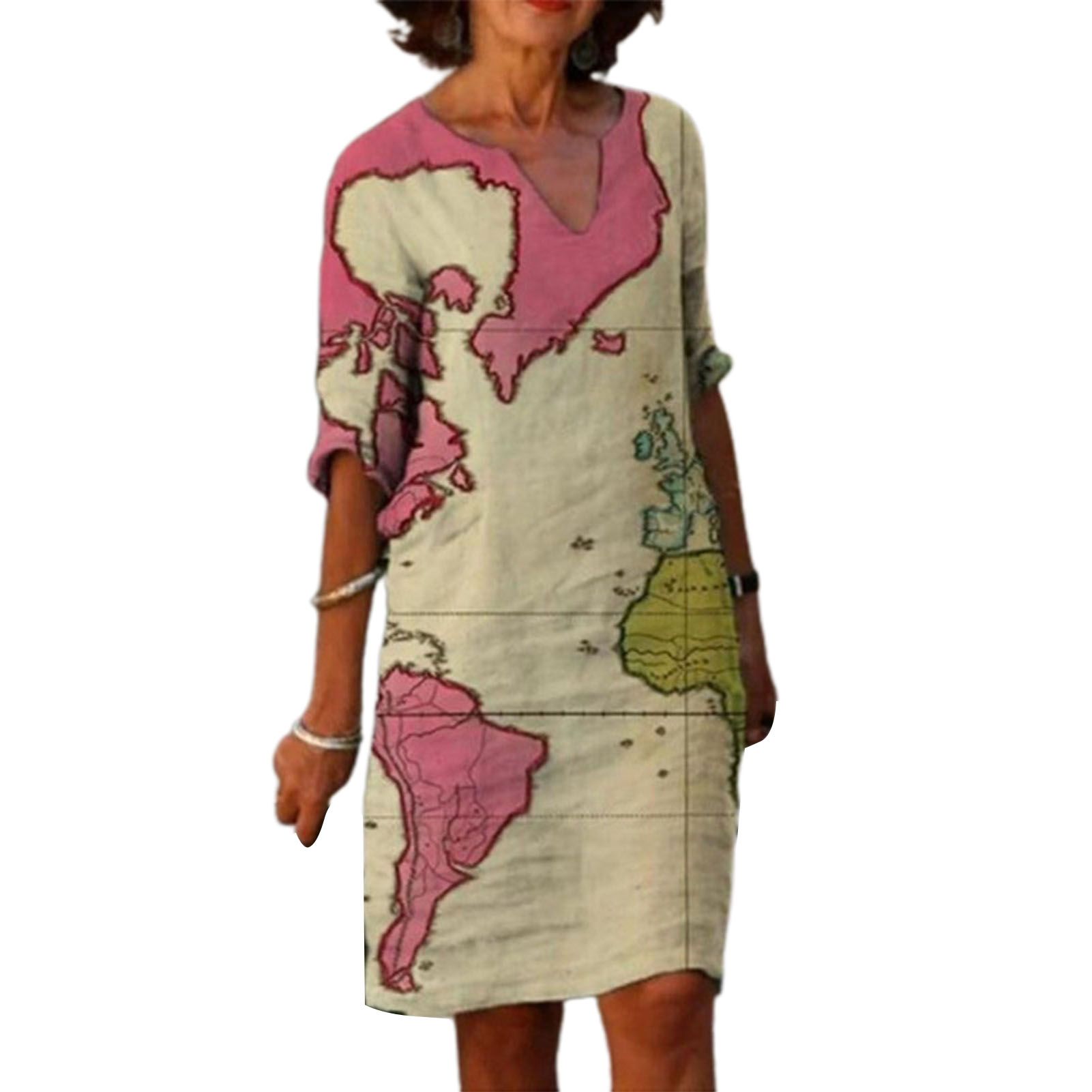Beh Dress Fashion Print Tament Loose-fitting Dress