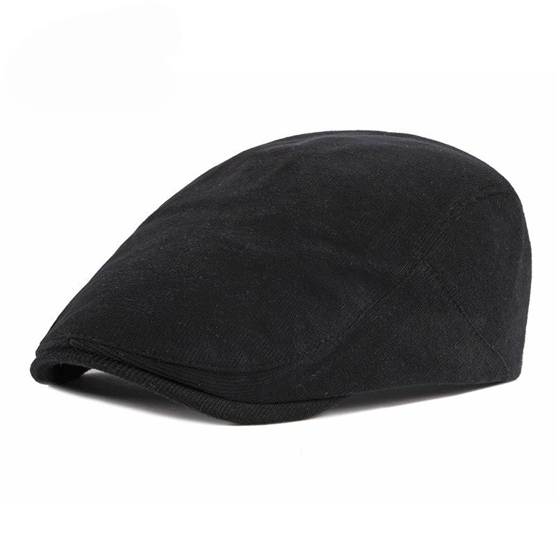 Spring Autumn Berets Hat Men knitting Visor Cap Casual Fashion Women Beret Solid Yellow Blue Peaked Flat Cap Duckbill Hat