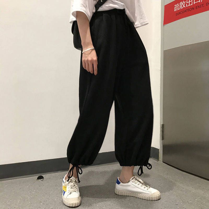 Gray Sweatpants for Women Joggers Autumn Fashion Harem Pants for Women Korean Style Oversized Trousers Women