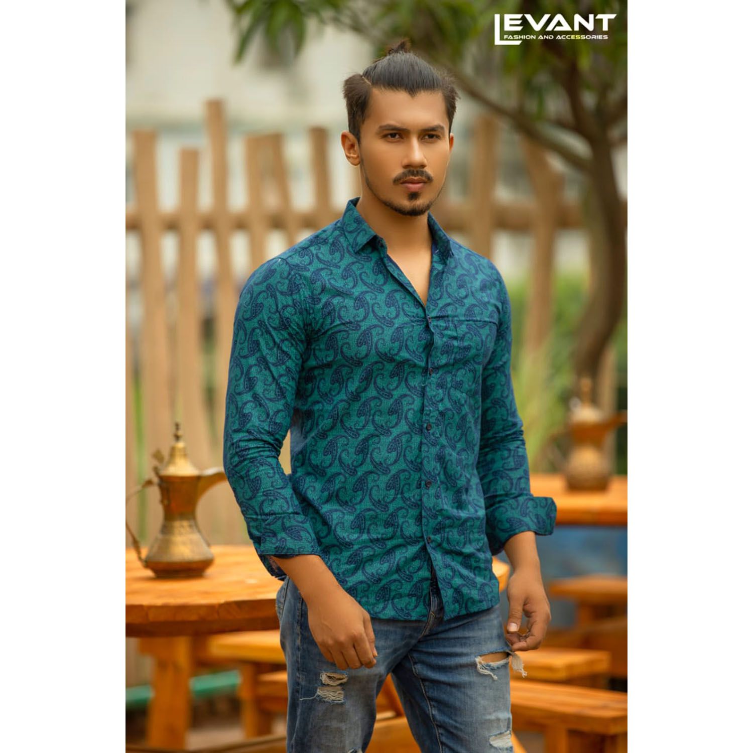 Stylish Printed Cotton Shirt for Men