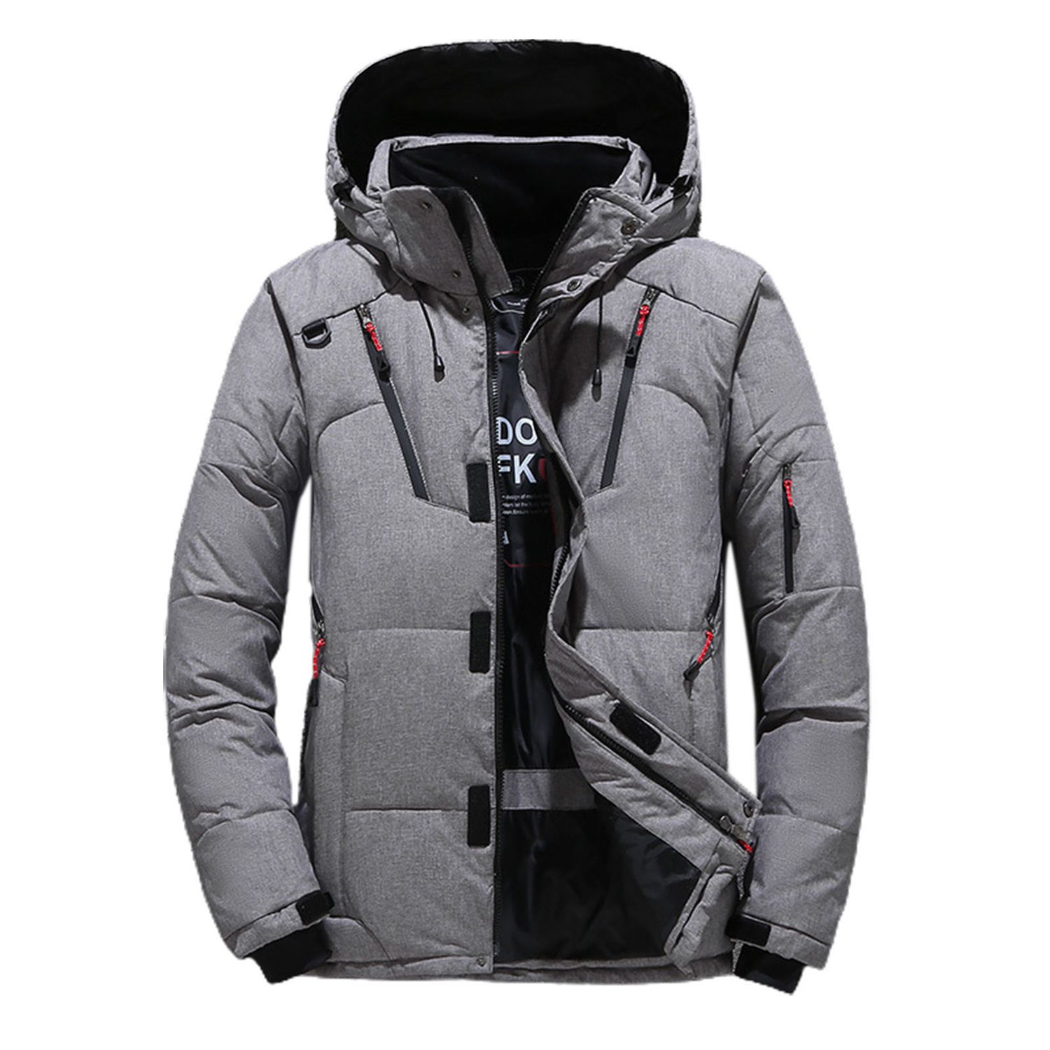 Sunnyheart Men Winter Down Coat Drawstring Casual Male Jacket For Men