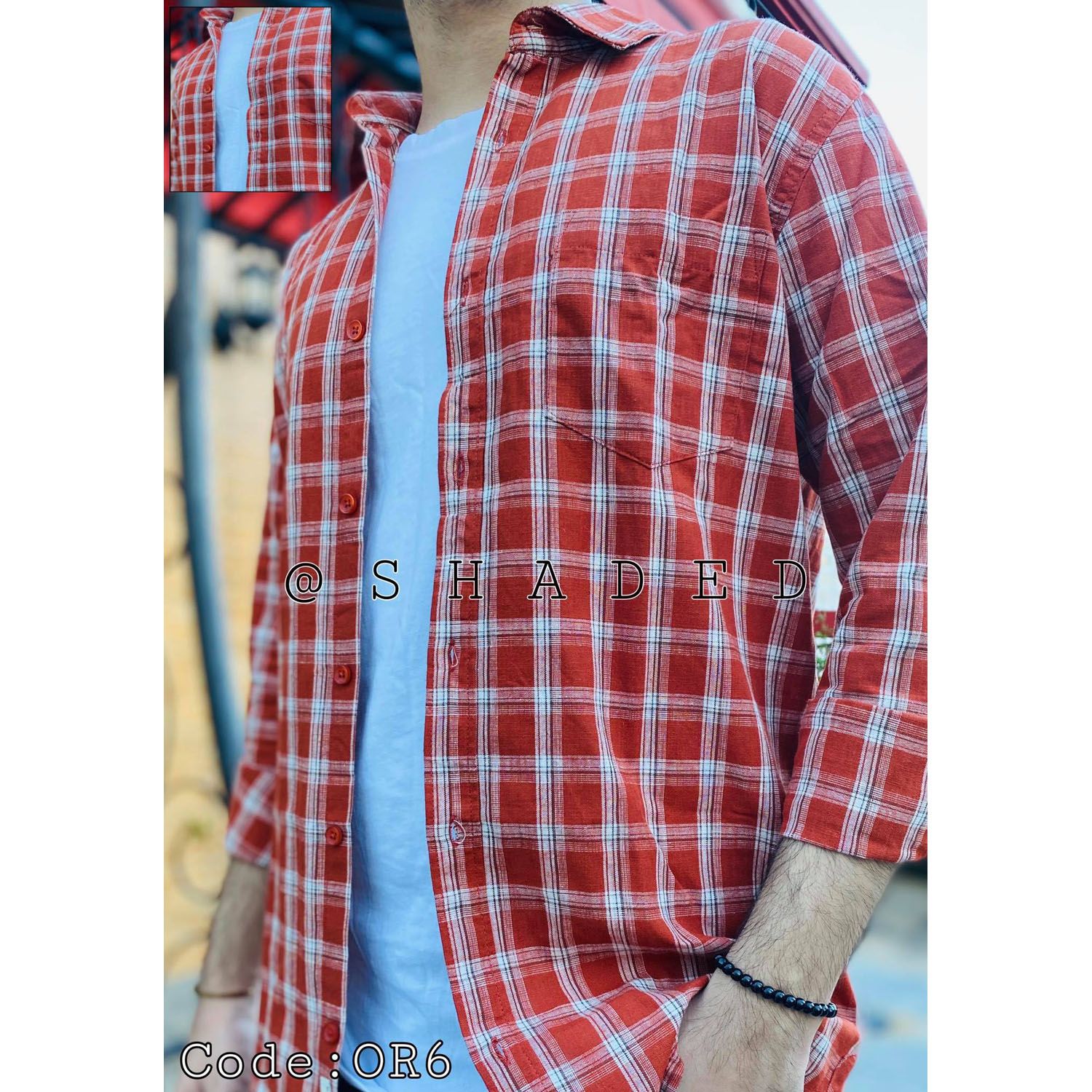 Long Sleeve Casual Check Shirt for Men