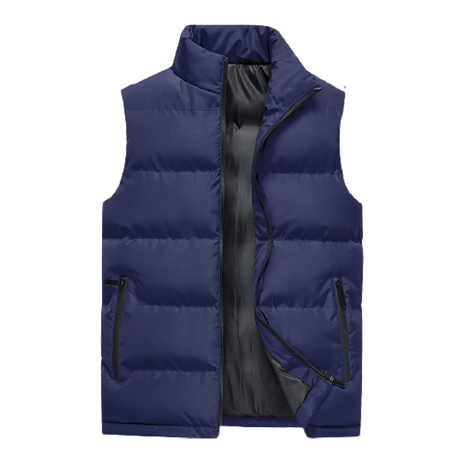 Men Waistcoat Durable Antifreeze Zipper Comfortable Men Vest