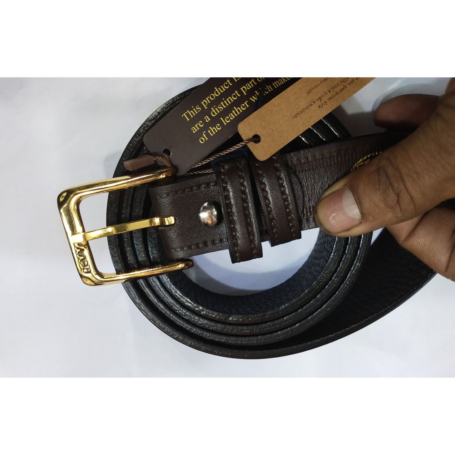 Men's (Devy 100% leather) waist belt