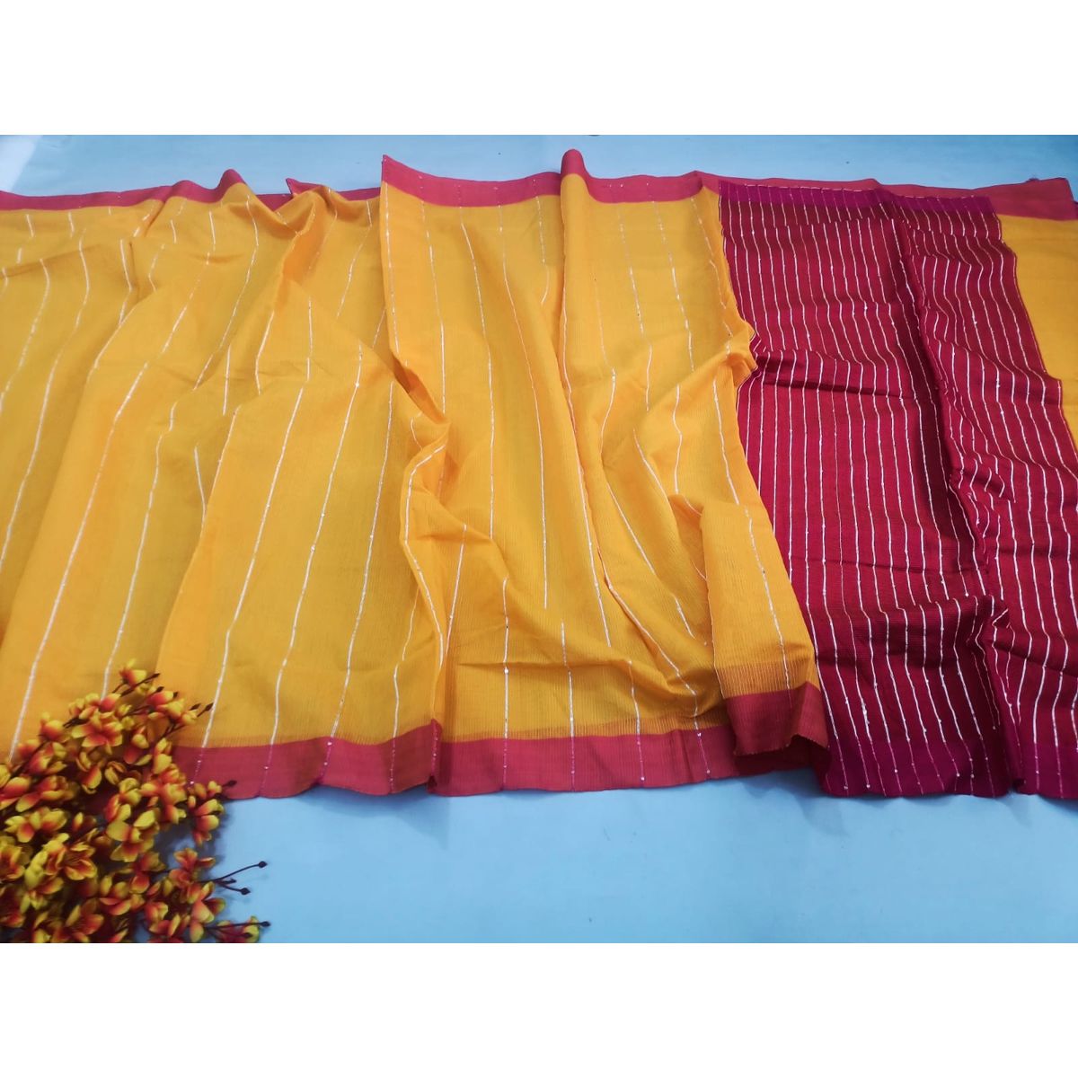 Multicolor Chumki saree for Women