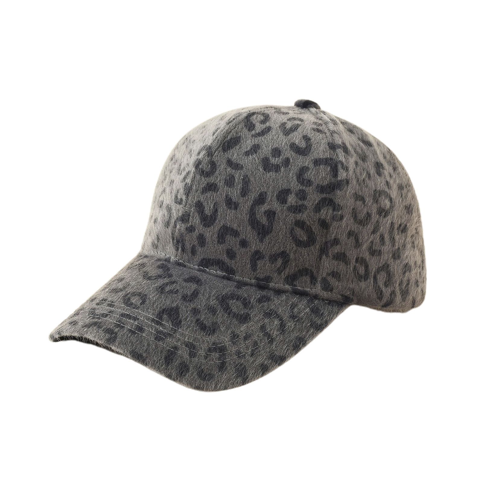Casual Cap Hook Loop Fasteners Uni Faux Fur Baseball Cap
