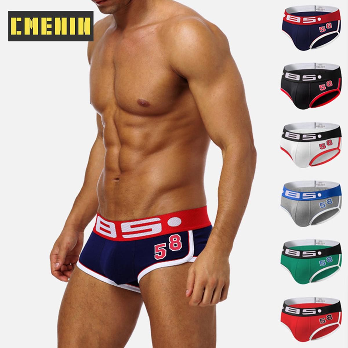CMENIN BS (1 Pieces) Patchwork Quick Dry Underwear Men Jockstrap 2021 New Briefs Mens Underpants Pouch BS68