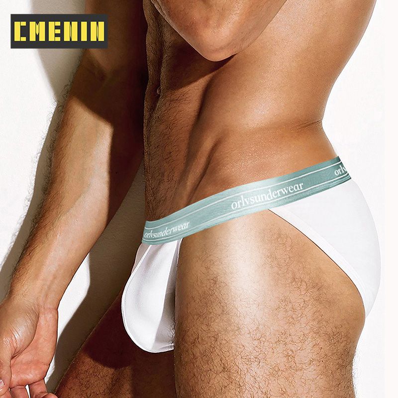 CMENIN Soft ORLVS 1Pcs Cotton Patchwork Quick Dry Underwear Men Jockstrap Ins Style Briefs Mens Underpants Man OR6220