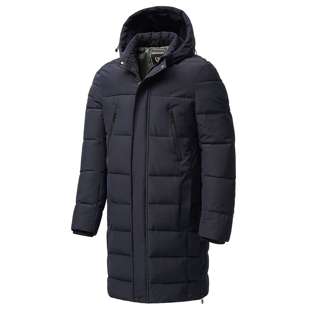 Men Winter Plus Long Warm Thick Hood Parkas Jacket Coat Men Autumn Outwear Outfits Classic Windproof Pocket Parka Men