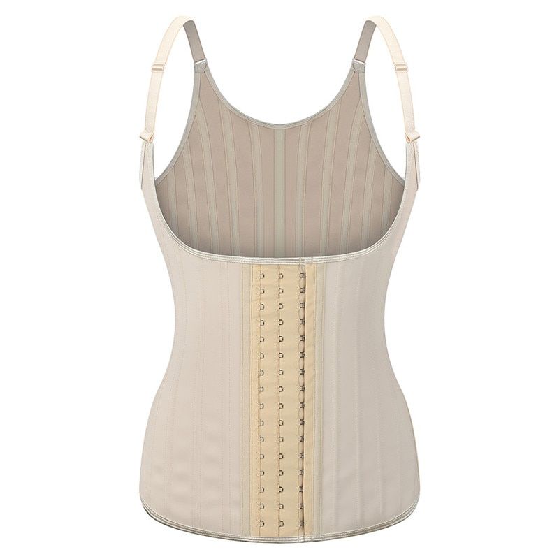 XXS 25 Steel Bone Latex Waist Trainer Vest Plus Size Back Support Body Shaper Sheath Slimming Belt Women Corset Faja Colombian