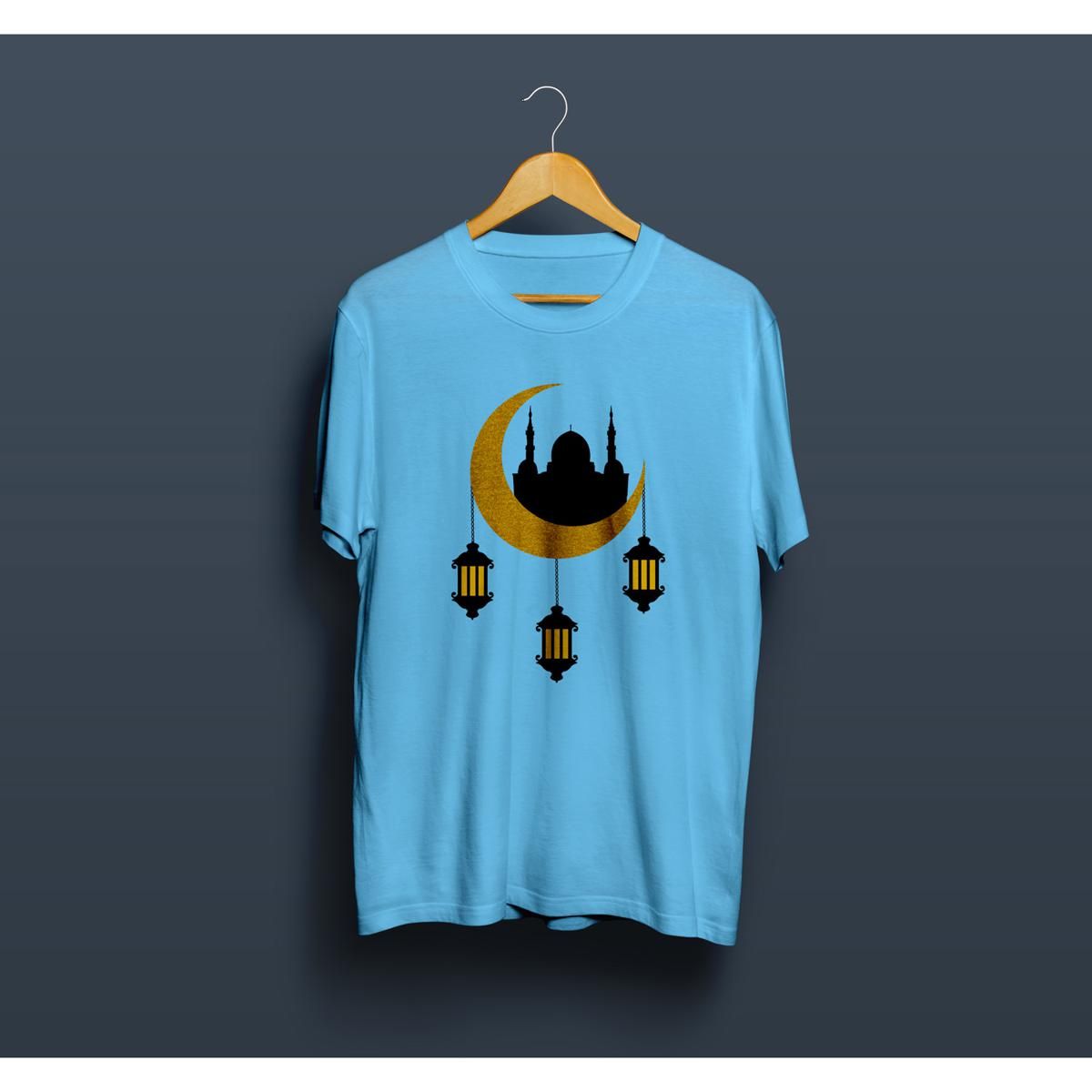 Eid Mubarak Synthetic T-shirt for Men or Women 0209