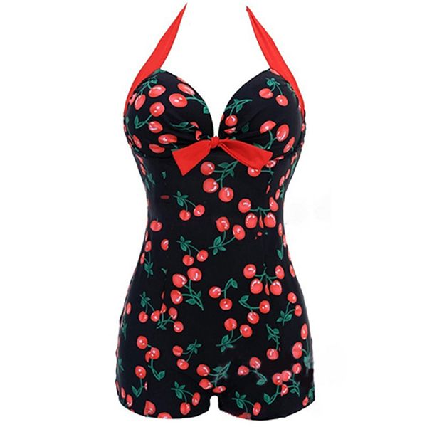 Women One Piece Bathing Suit Dotted Beachwear Push up Swimsuit Plus Size Swimwear