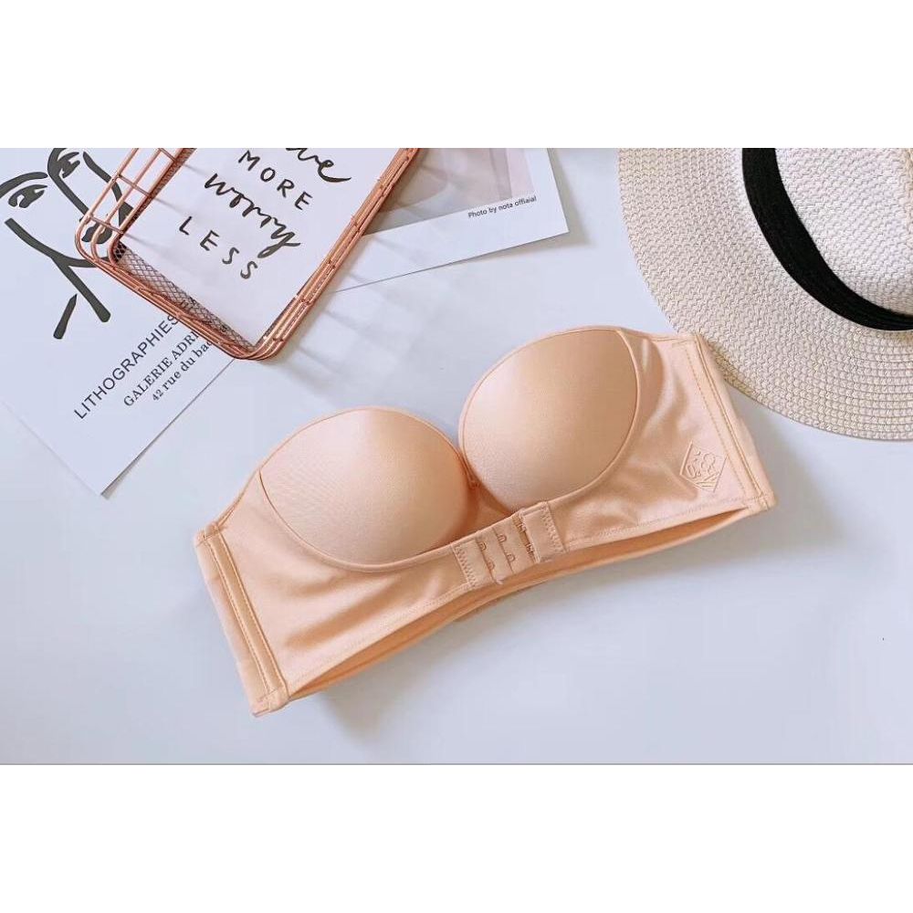 Baharcelin  Women  girl Bra Invisible Strapless Bra Push Up Bra Wedding Party Dress Bras Black white Wire Free bras